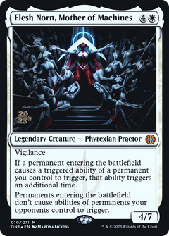 Elesh Norn, Mother of Machines [Phyrexia: All Will Be One Prerelease Promos]-1