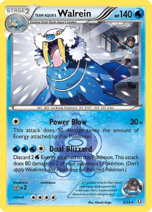 Team Aqua's Walrein (5/34) [XY: Double Crisis]-1