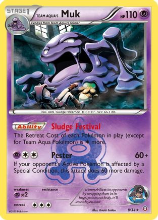Team Aqua's Muk (8/34) [XY: Double Crisis]-1