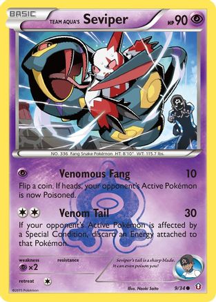 Team Aqua's Seviper (9/34) [XY: Double Crisis]-1