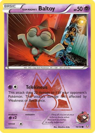 Team Magma's Baltoy (10/34) [XY: Double Crisis]-1