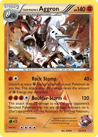 Team Magma's Aggron (14/34) [XY: Double Crisis]-1