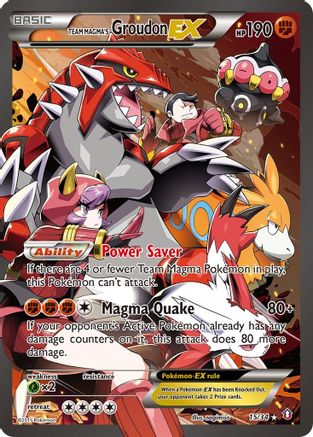 Team Magma's Groudon ex (15/34) [XY: Double Crisis]-1