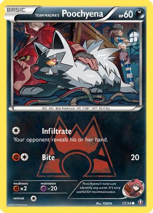 Team Magma's Poochyena (17/34) [XY: Double Crisis]-1