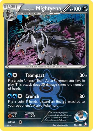 Team Aqua's Mightyena (18/34) [XY: Double Crisis]-1
