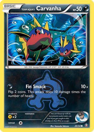 Team Aqua's Carvanha (20/34) [XY: Double Crisis]-1