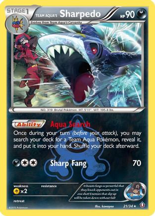Team Aqua's Sharpedo (21/34) [XY: Double Crisis]-1