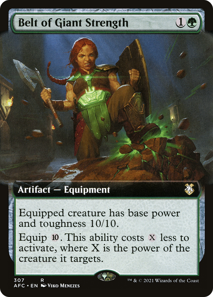 Belt of Giant Strength (Extended Art) [Dungeons & Dragons: Adventures in the Forgotten Realms Commander]-1