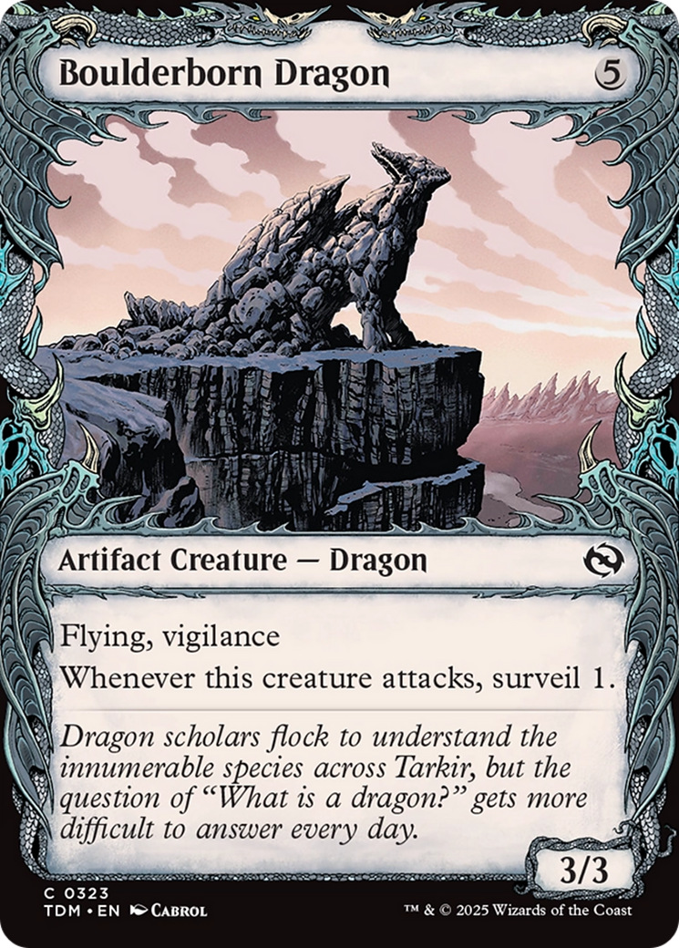 Boulderborn Dragon (Showcase) [Tarkir: Dragonstorm]-1