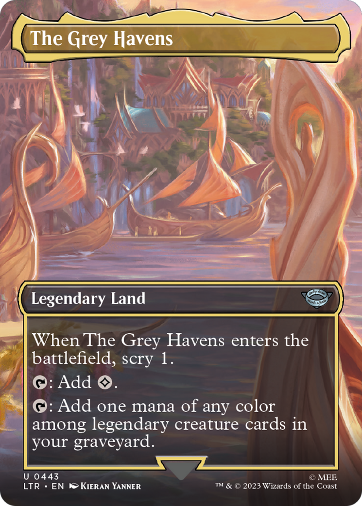 The Grey Havens (Borderless Alternate Art) [The Lord of the Rings: Tales of Middle-Earth]-1