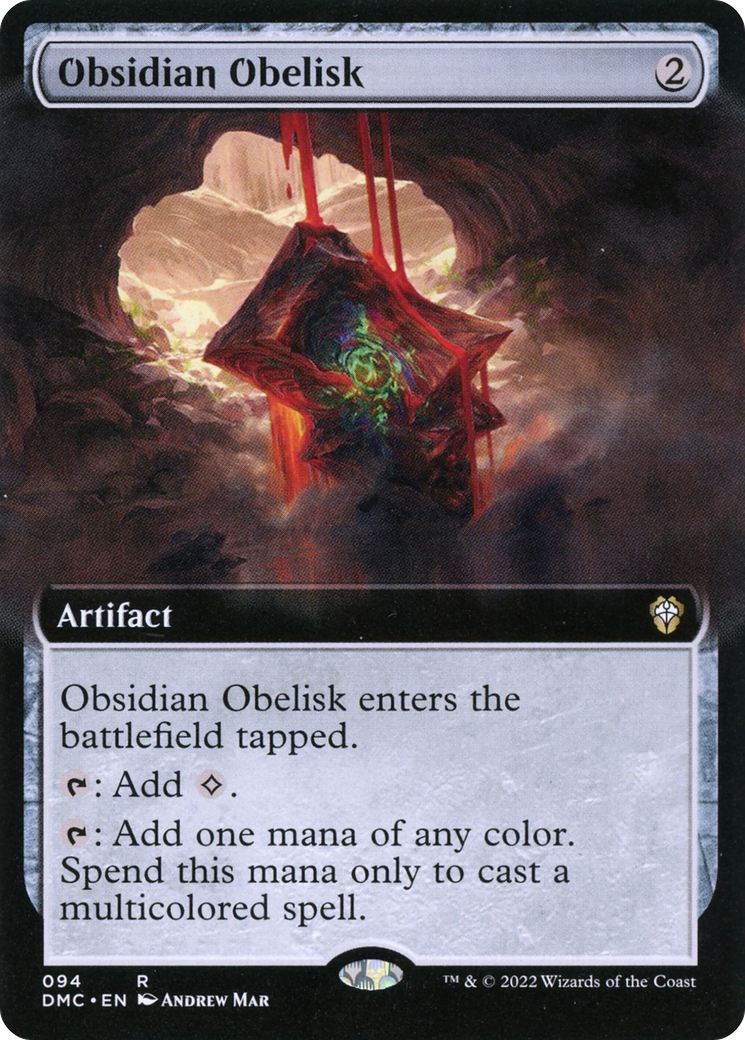 Obsidian Obelisk (Extended Art) [Dominaria United Commander]-1