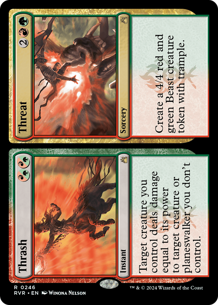 Thrash // Threat [Ravnica Remastered]-1
