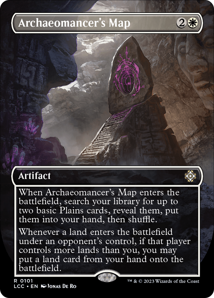 Archaeomancer's Map (Borderless) [The Lost Caverns of Ixalan Commander]-1