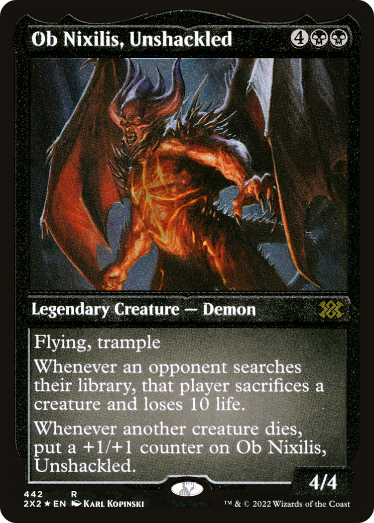 Ob Nixilis, Unshackled (Foil Etched) [Double Masters 2022]-1