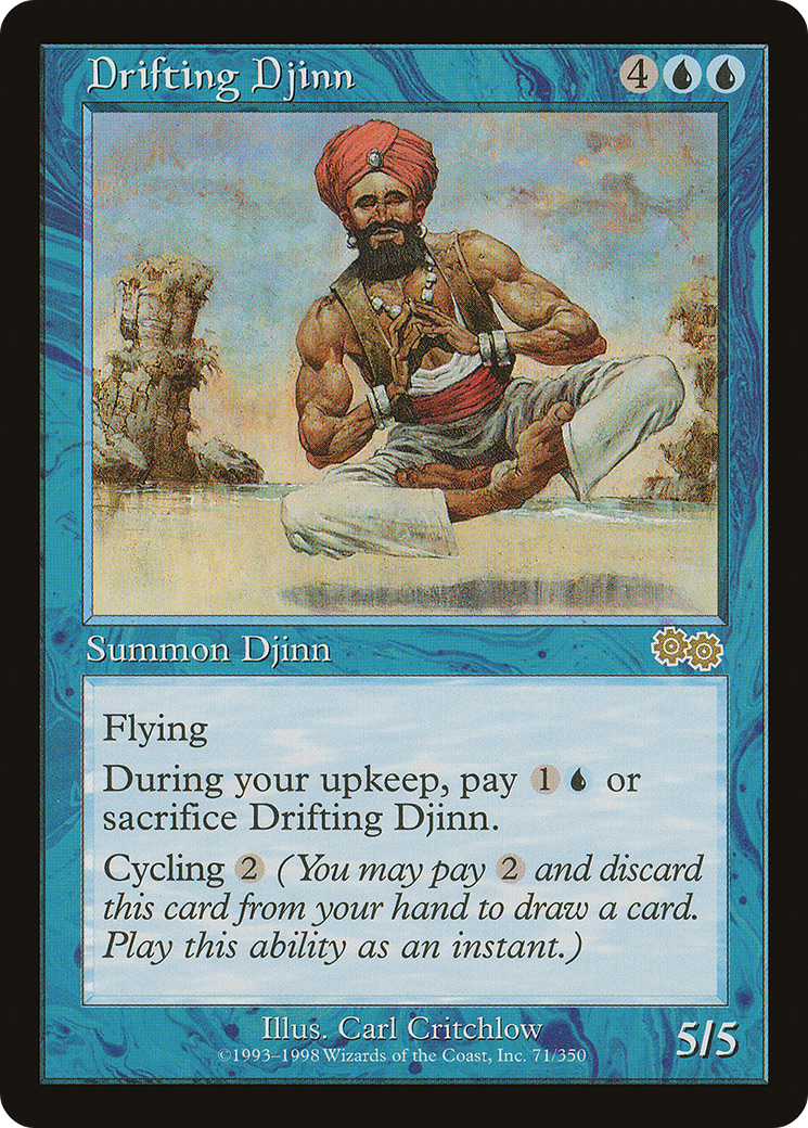 Drifting Djinn [Urza's Saga]-1