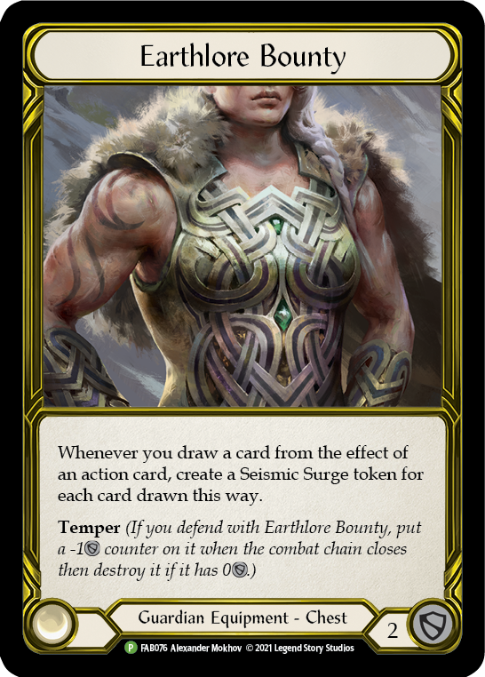 Earthlore Bounty (Golden) [FAB076] (Promo)  Cold Foil-1