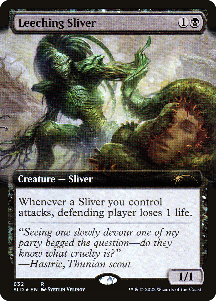 Leeching Sliver (Extended Art) [Secret Lair Drop Promos]-1