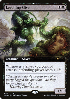 Leeching Sliver (Extended Art) [Secret Lair Drop Promos]-1