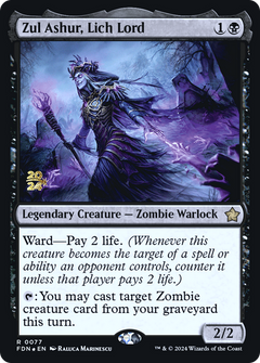 Zul Ashur, Lich Lord (PRE-077) - Foundations Promos Foil-1