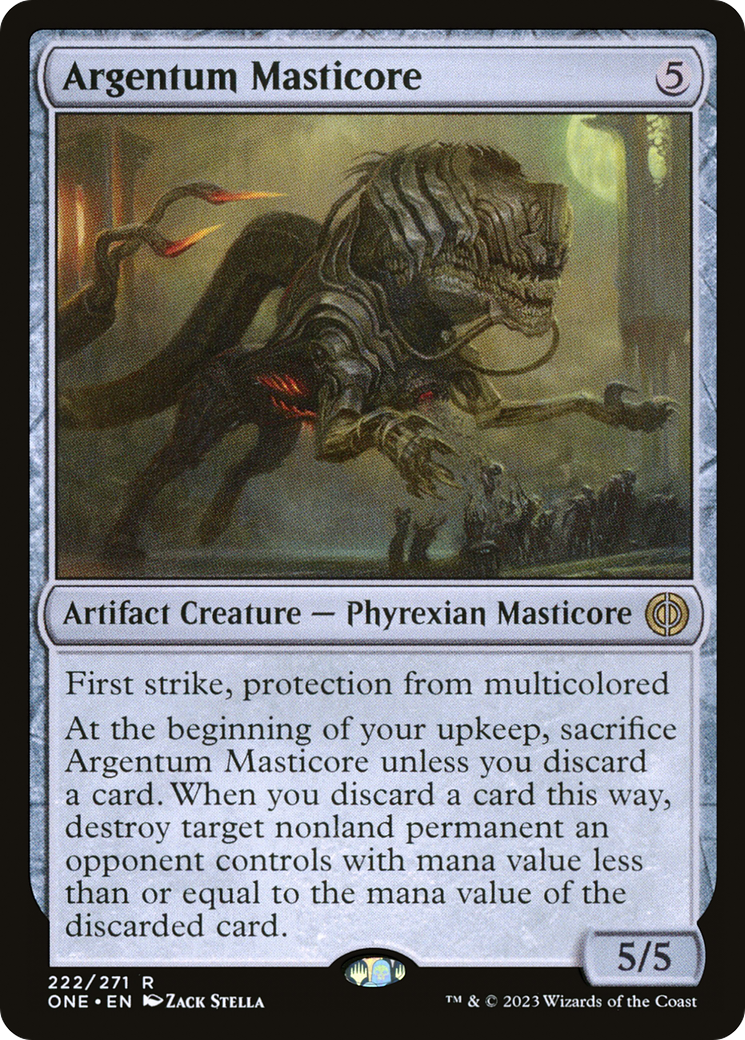 Argentum Masticore [Phyrexia: All Will Be One]-1