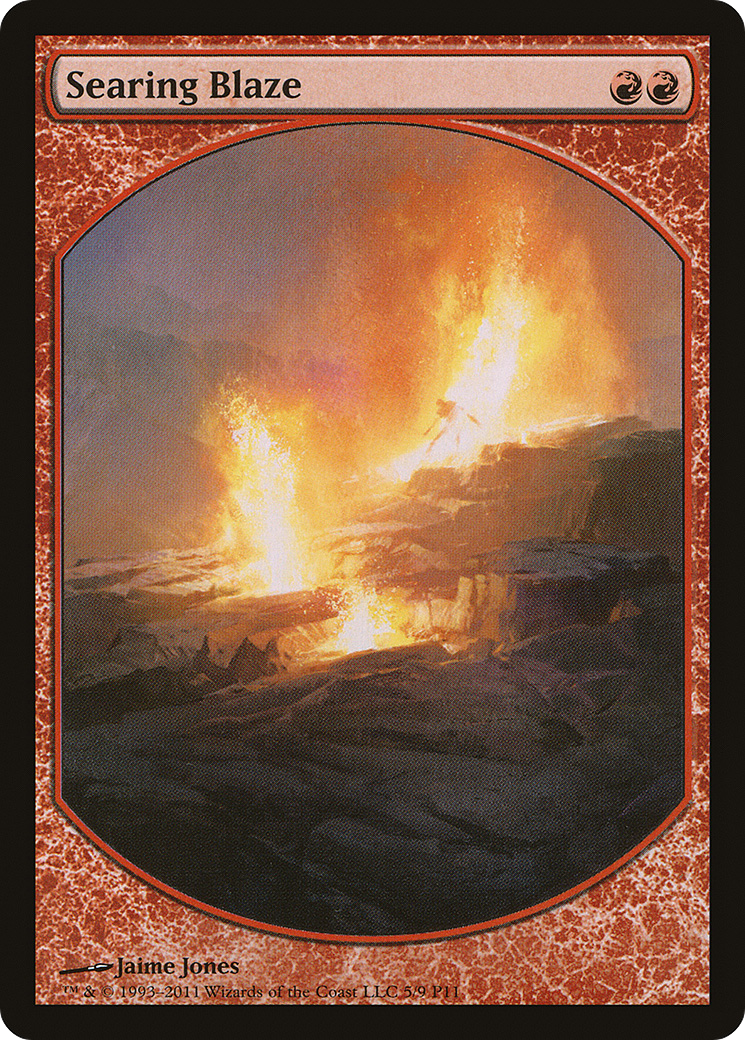 Searing Blaze [Magic Player Rewards 2011]-1