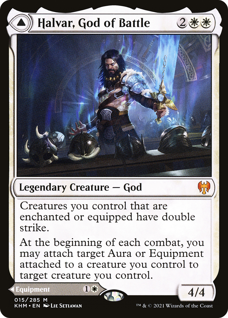 Halvar, God of Battle // Sword of the Realms [Kaldheim]-3