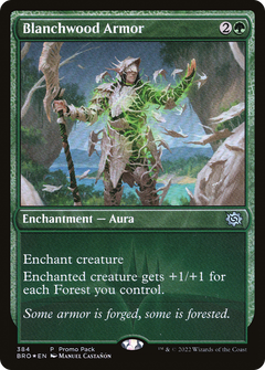 Blanchwood Armor (Promo Pack) [The Brothers' War Promos]-1