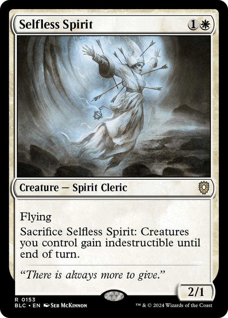 Selfless Spirit [Bloomburrow Commander]-1