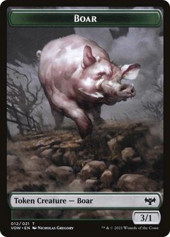Boar (TVOW-012) - Innistrad: Crimson Vow Tokens-1