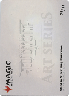 Island // Island (ASNC-078) - New Capenna Art Series (Borderless) Foil-2