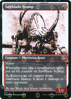 Sawblade Scamp (Showcase Ichor Step-and-Compleat Foil) [Phyrexia: All Will Be One]-1