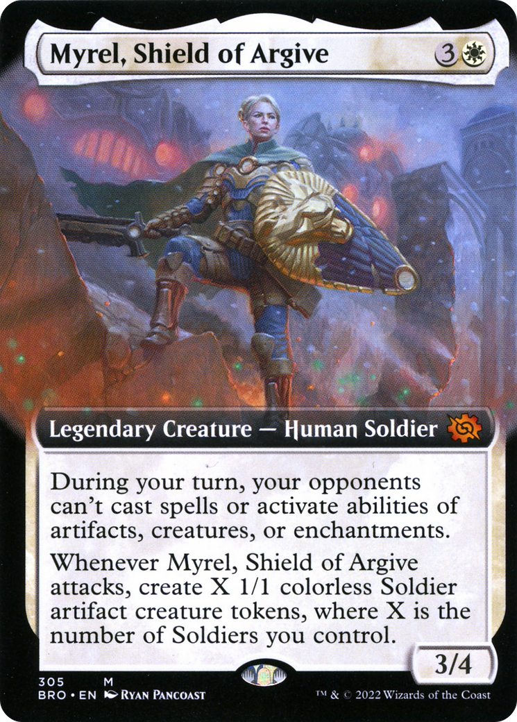 Myrel, Shield of Argive (Extended Art) [The Brothers' War]-1