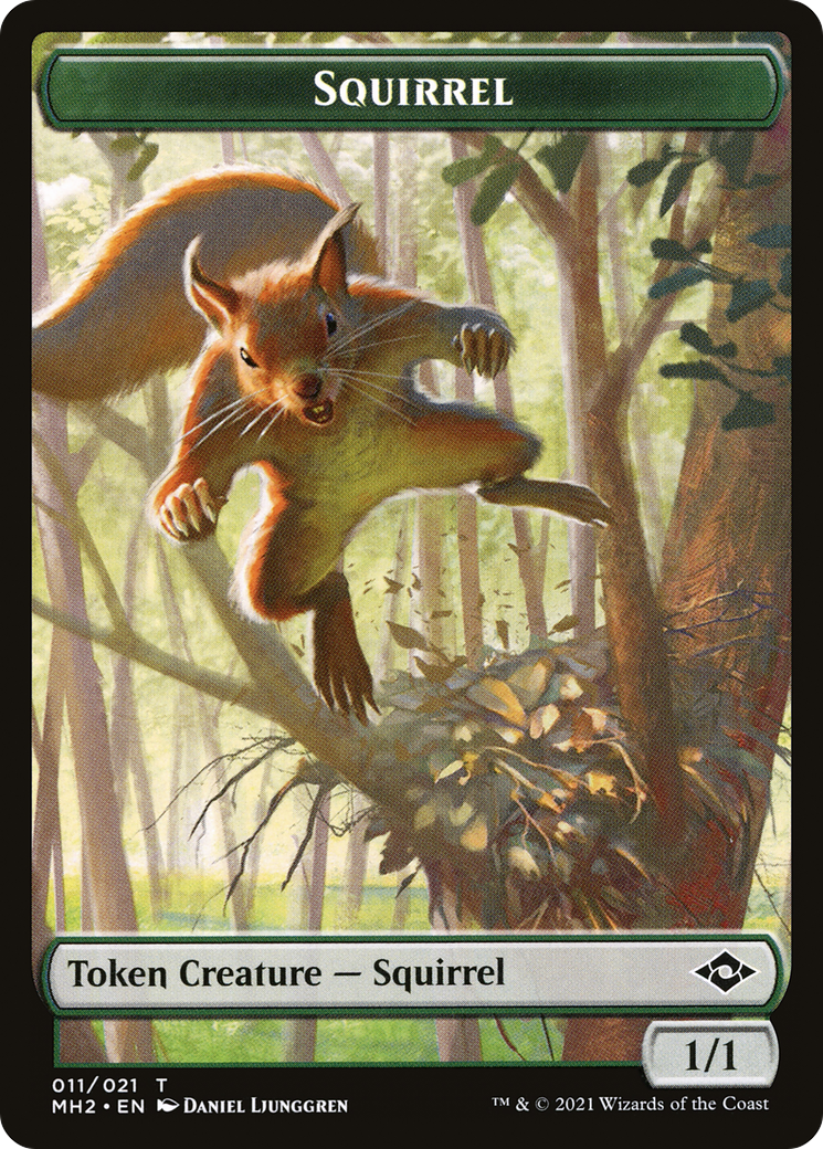 Squirrel Token (MH2-011) - Modern Horizons 2 Tokens Foil-1