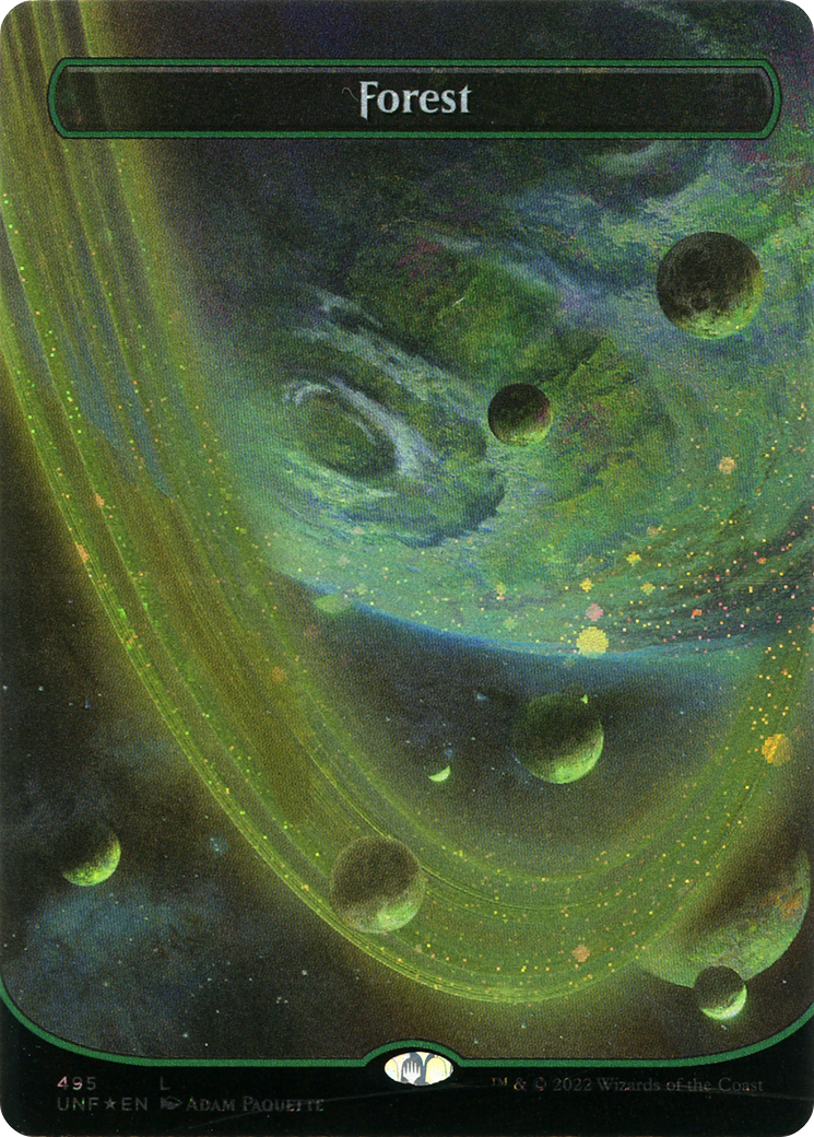 Forest (495) (Orbital Space-ic Land) (Galaxy Foil) [Unfinity]-1