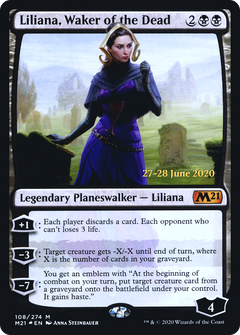 Liliana, Waker of the Dead [Core Set 2021 Prerelease Promos]-1