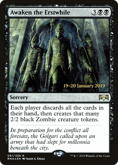Awaken the Erstwhile [Ravnica Allegiance Prerelease Promos]-1