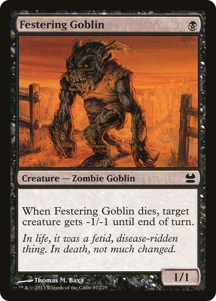 Festering Goblin [Modern Masters]-1