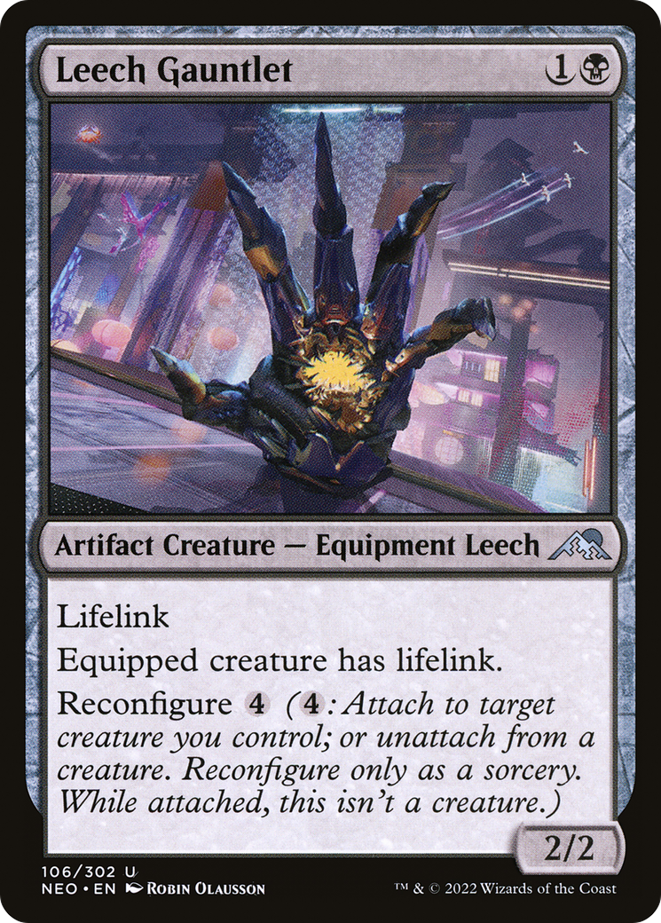 Leech Gauntlet [Kamigawa: Neon Dynasty]-1