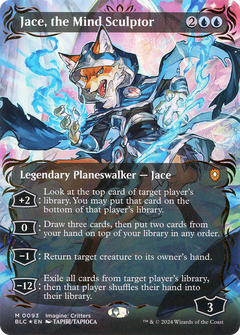 Jace, the Mind Sculptor (Borderless) (Raised Foil) [Bloomburrow Commander]-1