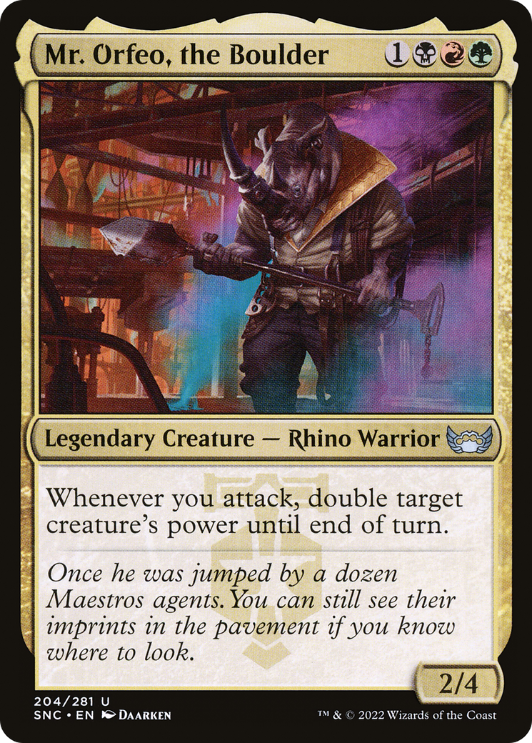 Mr. Orfeo, the Boulder [Streets of New Capenna]-1