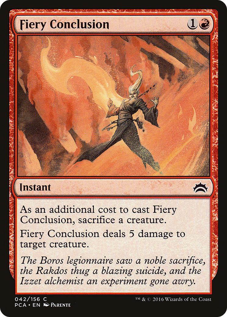 Fiery Conclusion [Planechase Anthology]-1
