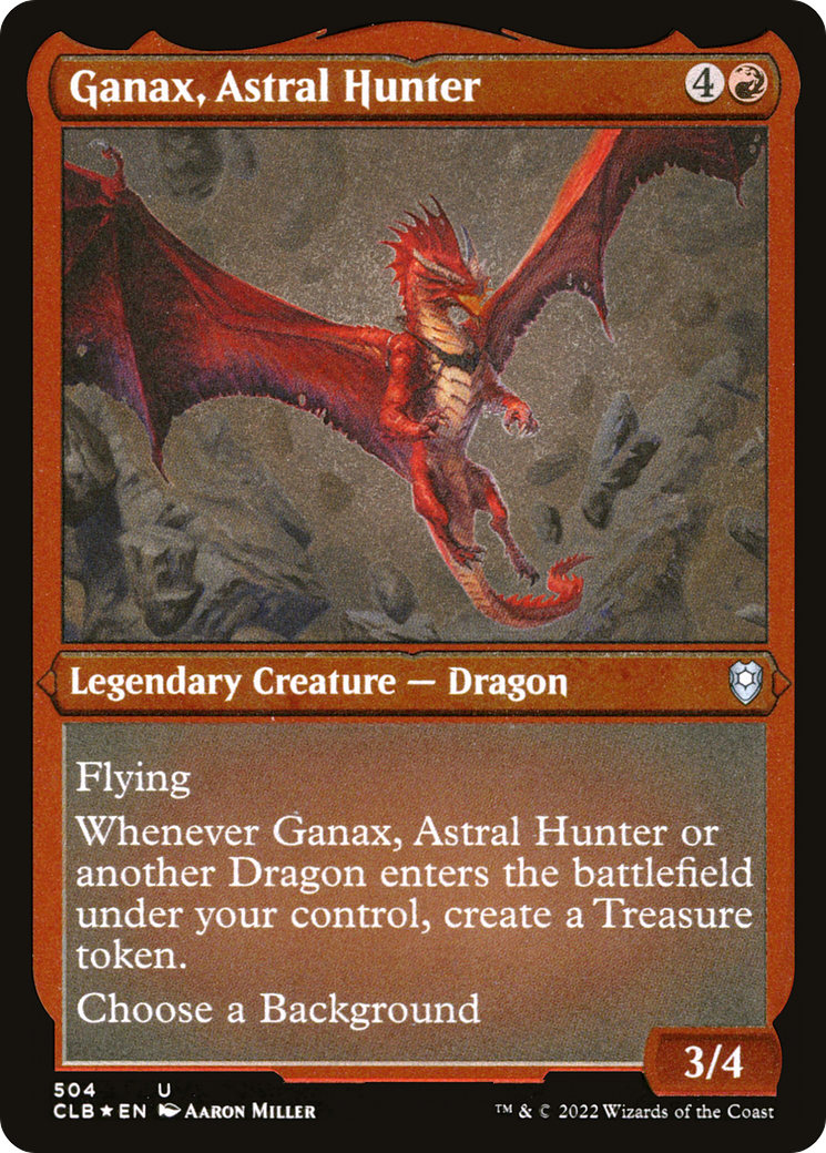Ganax, Astral Hunter (CLB-504) - Commander Legends: Battle for Baldur's Gate Etched Foil-1