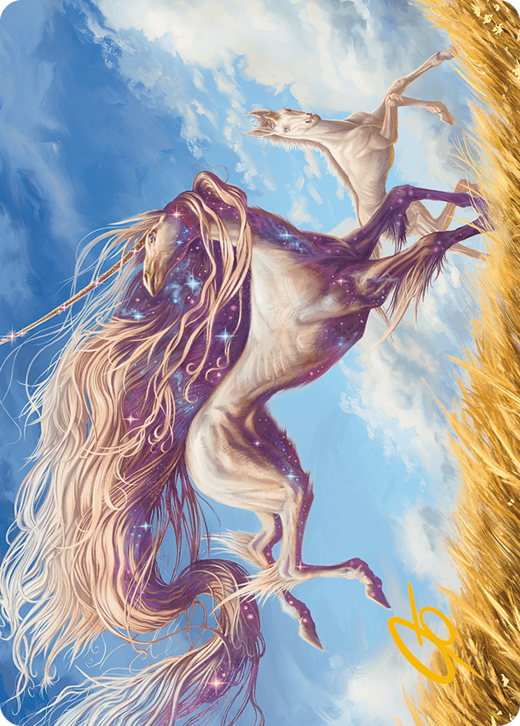 Nyxborn Unicorn // Nyxborn Unicorn (AMH3-001) - Modern Horizons 3 Art Series (Borderless) Foil-1