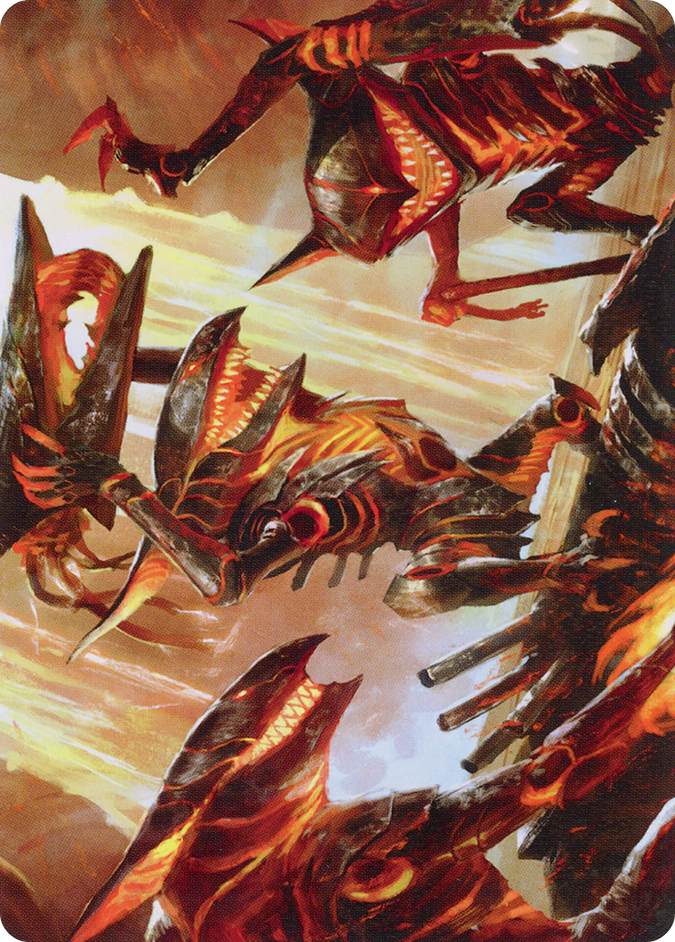 Gleeful Demolition // Gleeful Demolition (AONE-028) - Phyrexia: All Will Be One Art Series (Borderless)-1
