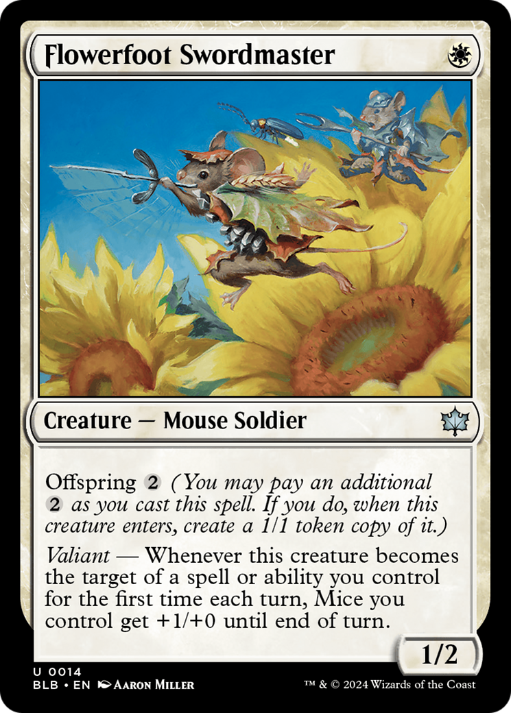 Flowerfoot Swordmaster [Bloomburrow]-1