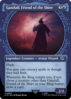 Gandalf, Friend of the Shire (Showcase) (Surge Foil) [The Lord of the Rings: Tales of Middle-Earth]-1