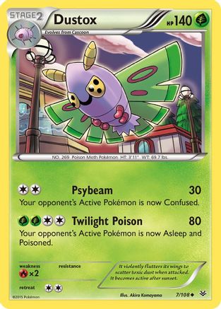 Dustox (7/108) [XY: Roaring Skies]-1