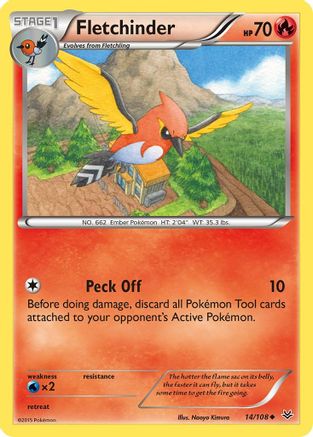 Fletchinder (14/108) [XY: Roaring Skies]-1