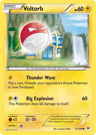 Voltorb (21/108) [XY: Roaring Skies]-1