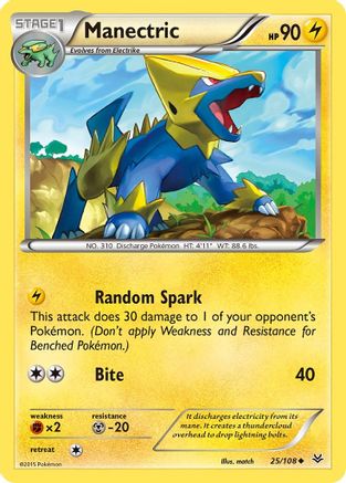 Manectric (25/108) [XY: Roaring Skies]-1